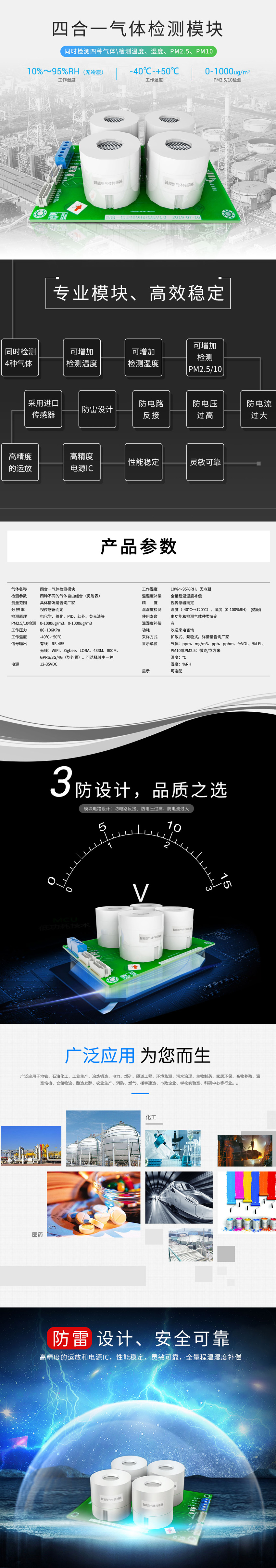 四合一智能檢測模塊